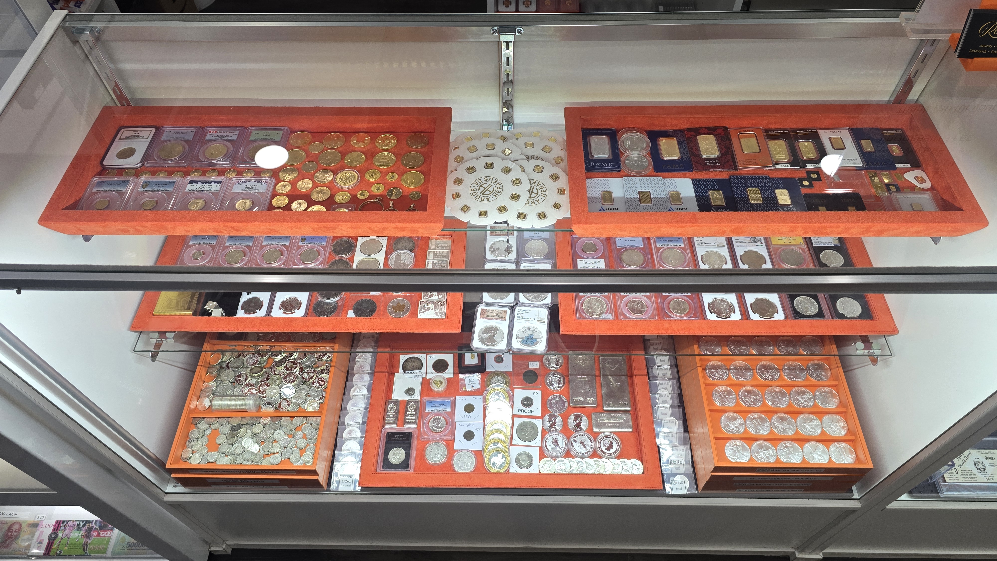 Gold, silver, and jewelry we buy at Rochester Jewelry and Coin