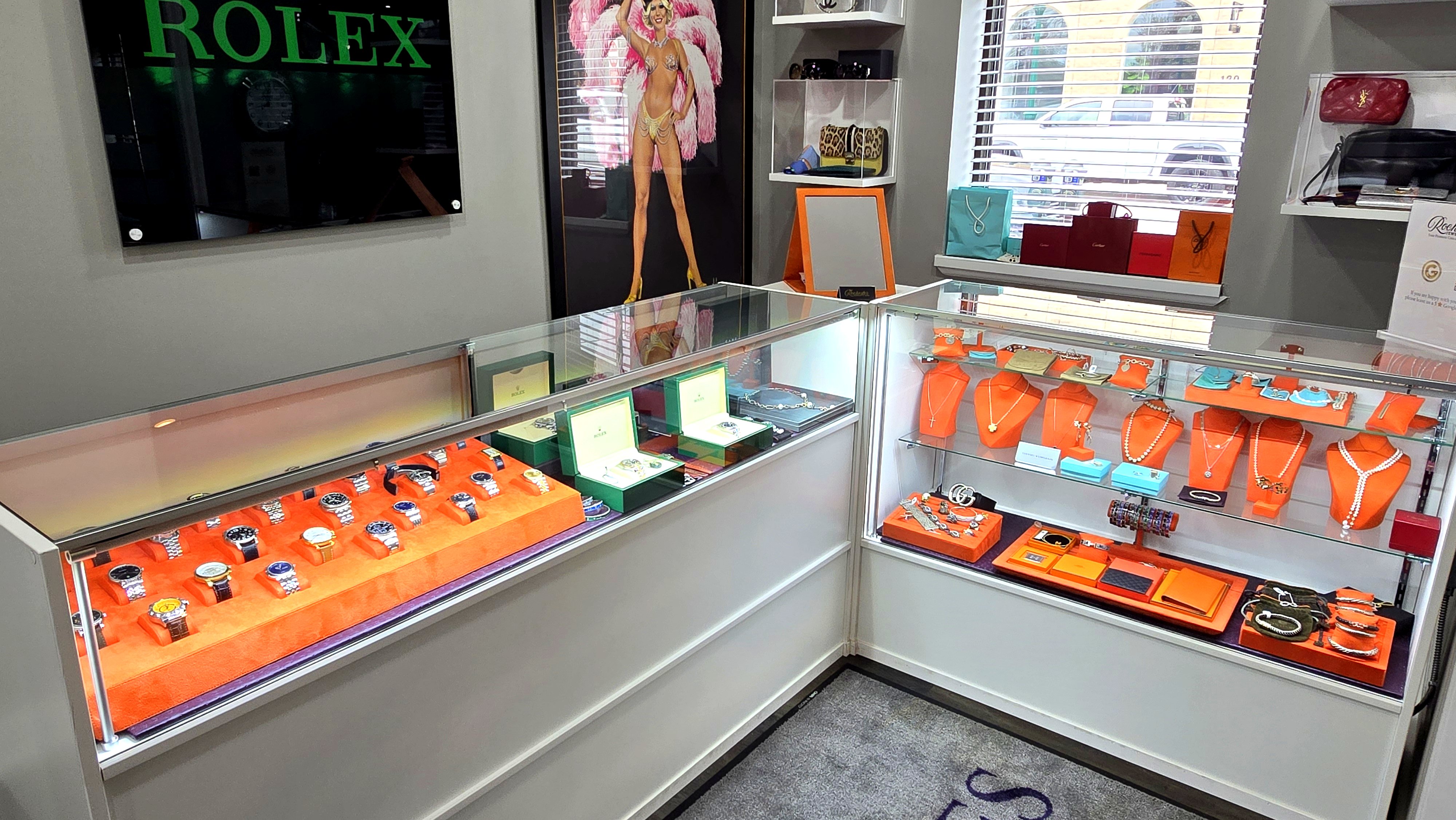 Rochester Jewelry and Coin watch and jewelry display
